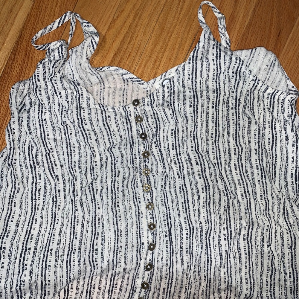 stripped flowy shirt with buttons!!
